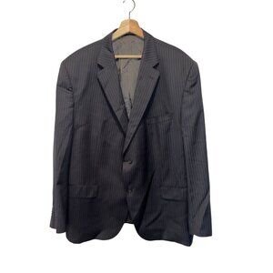 LORO PIANA Mens 100% Wool  Pinstripe Suit Jacket Blazer 2-Button Classic Fit 50
